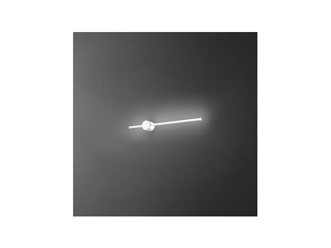 CLOCK LED wandlamp in aluminium 12W 3000K Perenz 65 cm Wit