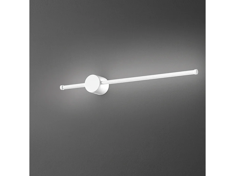 CLOCK LED-Wandleuchte aus Aluminium 12W 3000K Perenz 65 cm Weiß