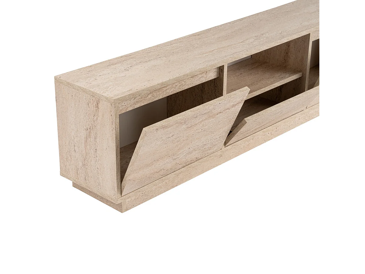 Mobile TV con 3 ante ribaltabili e 1 vano aperto L160 cm - VANGUARD