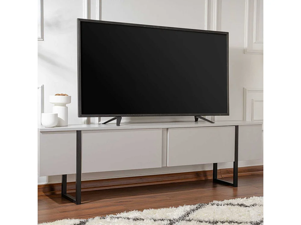 TV-Möbel mit 2 Klapptüren L180 cm - SERENITY