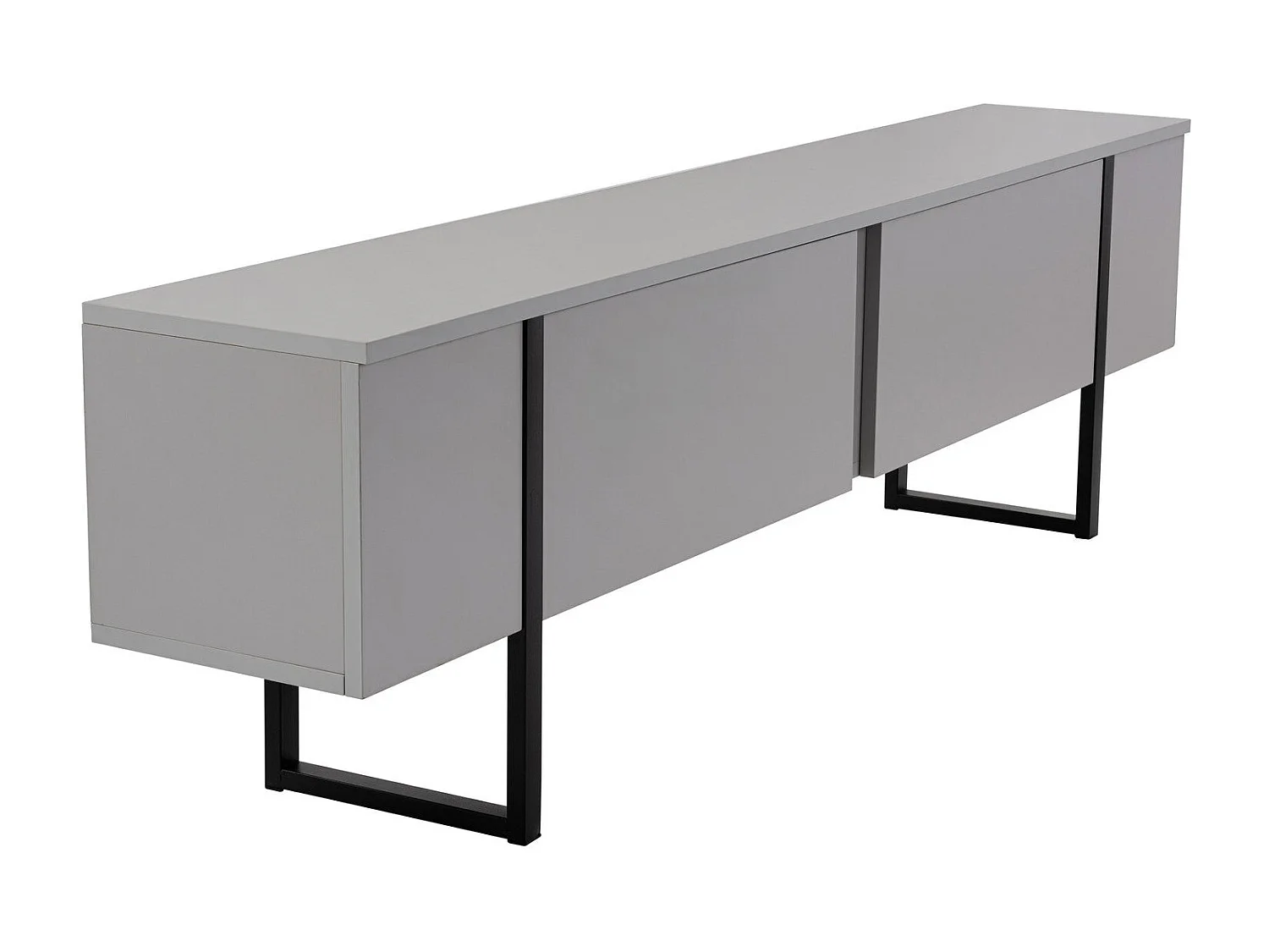 Meuble TV 2 portes abattantes L180 cm - SERENITY