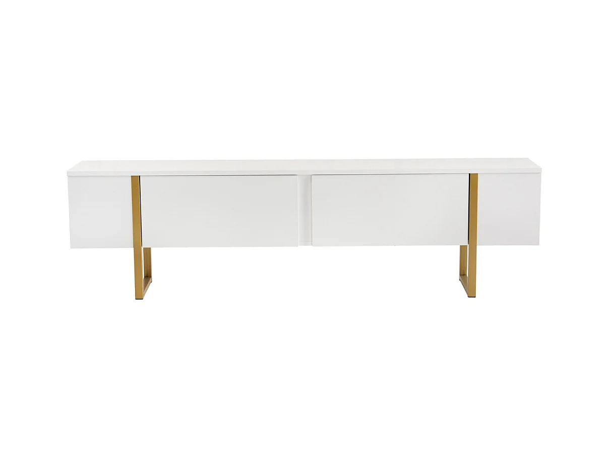 Meuble TV 2 portes abattantes L180 cm - SERENITY