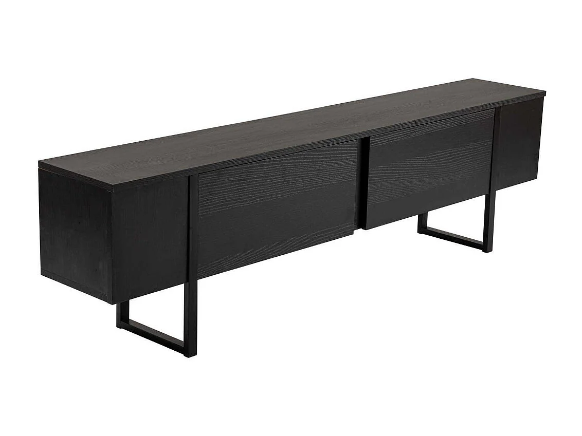 Meuble TV 2 portes abattantes L180 cm - SERENITY