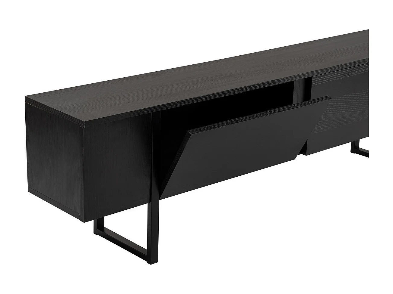 Meuble TV 2 portes abattantes L180 cm - SERENITY