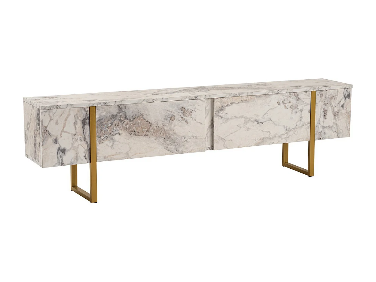 Mueble de TV con 2 puertas abatibles L180 cm - SERENITY