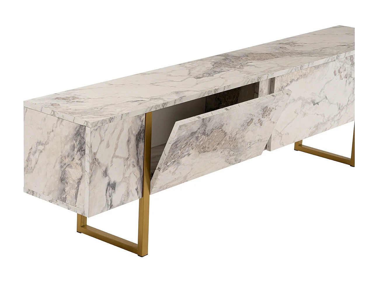 Mueble de TV con 2 puertas abatibles L180 cm - SERENITY