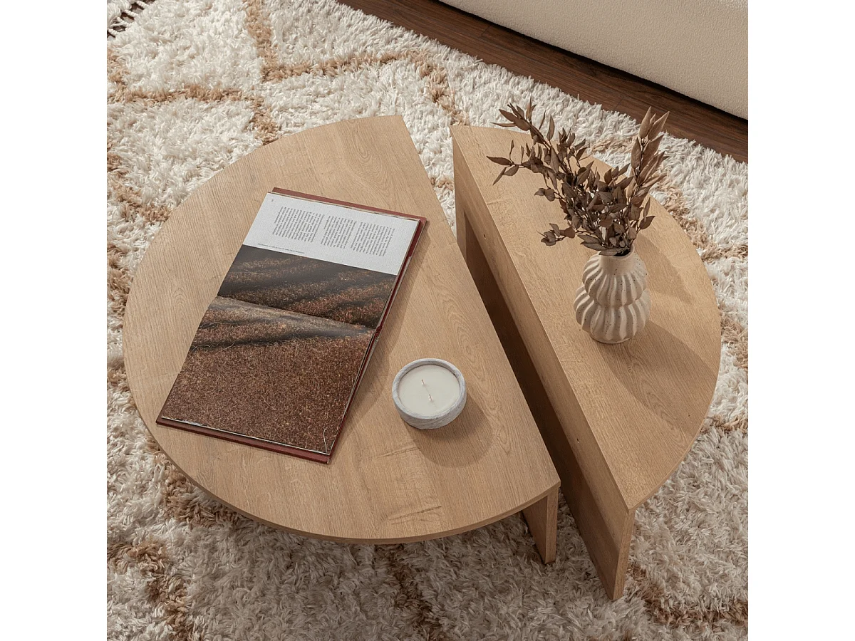 Lot de 2 tables basses L90 cm - ORION