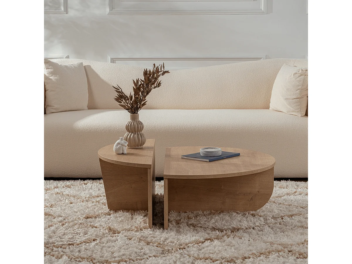 Lot de 2 tables basses L90 cm - ORION