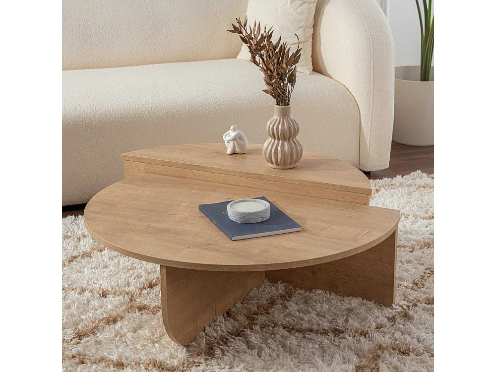 Lot de 2 tables basses L90 cm - ORION