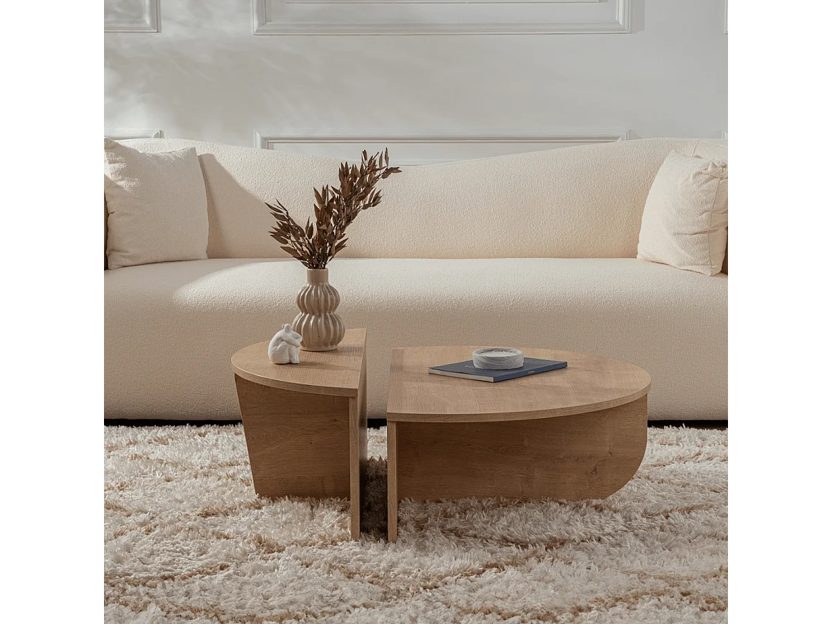 Lot de 2 tables basses L90 cm - ORION