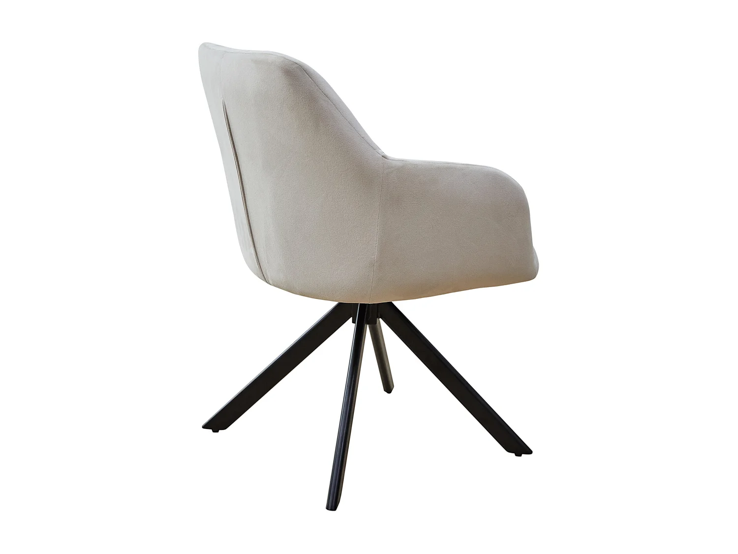 SVITA SORA chaise de salle à manger chaise pivotante rembourrée avec accoudoirs creme