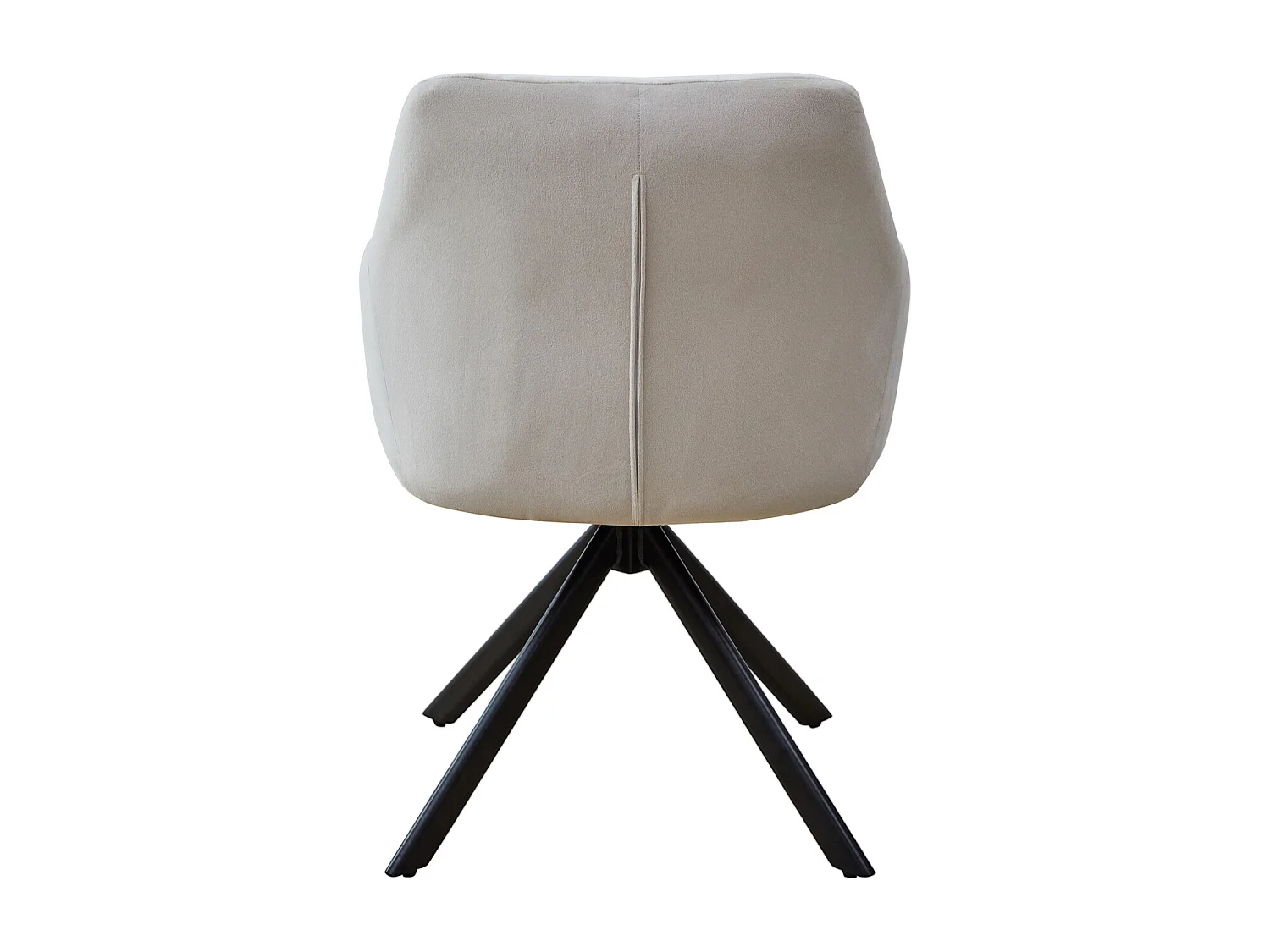 SVITA SORA chaise de salle à manger chaise pivotante rembourrée avec accoudoirs creme