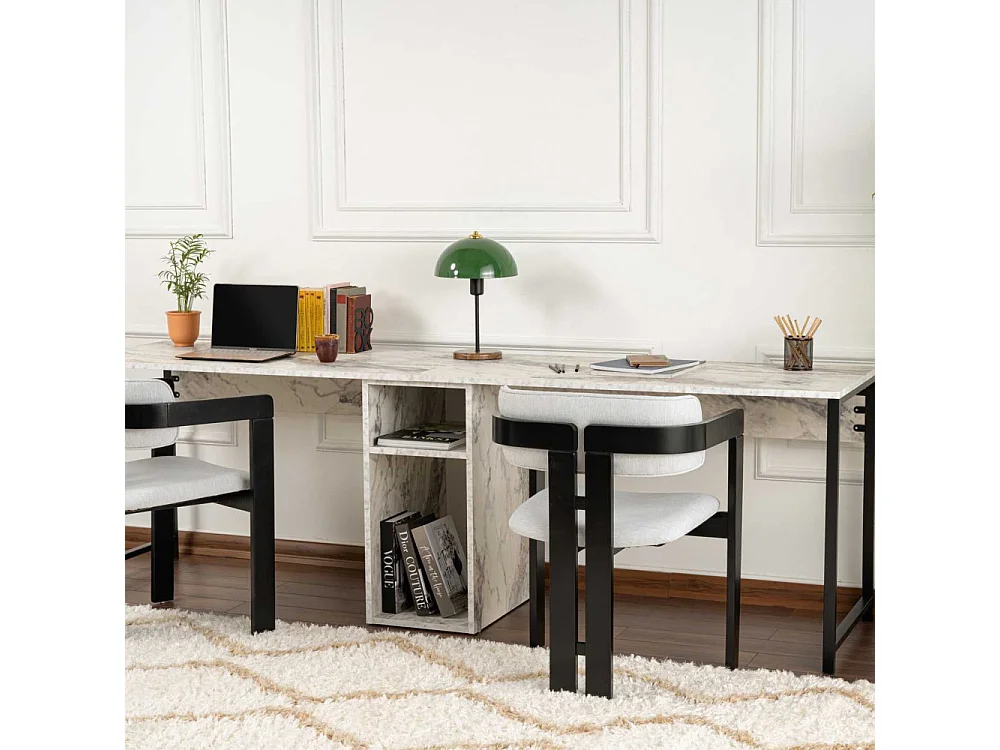 Bureau 2 places en aggloméré Twin