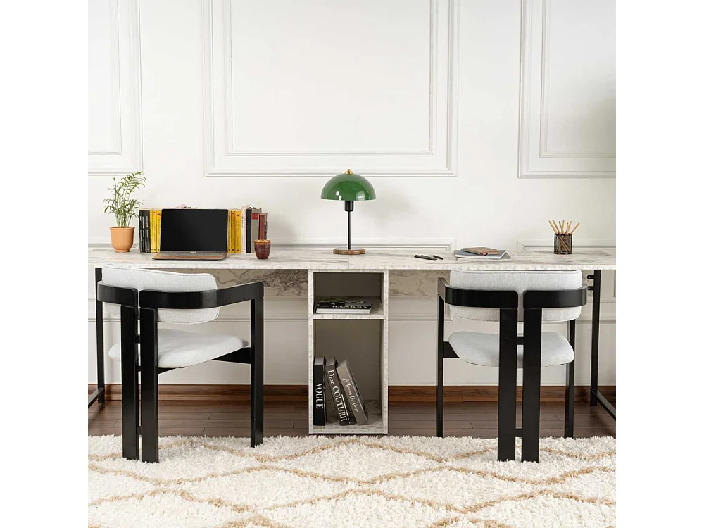 Bureau 2 places en aggloméré Twin