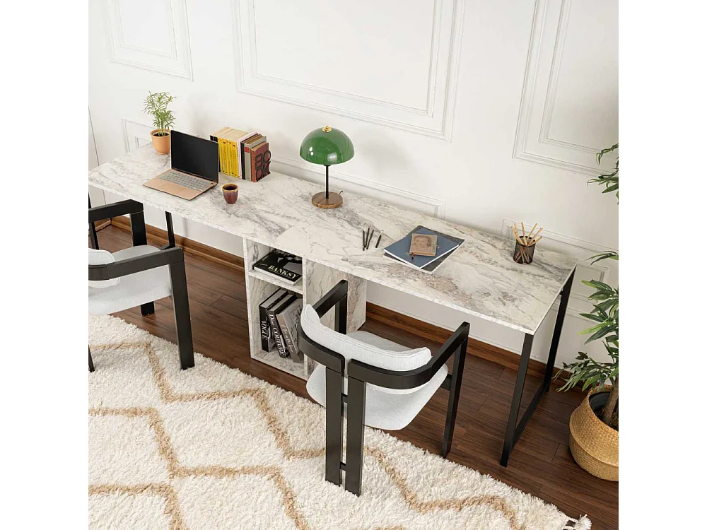 Bureau 2 places en aggloméré Twin