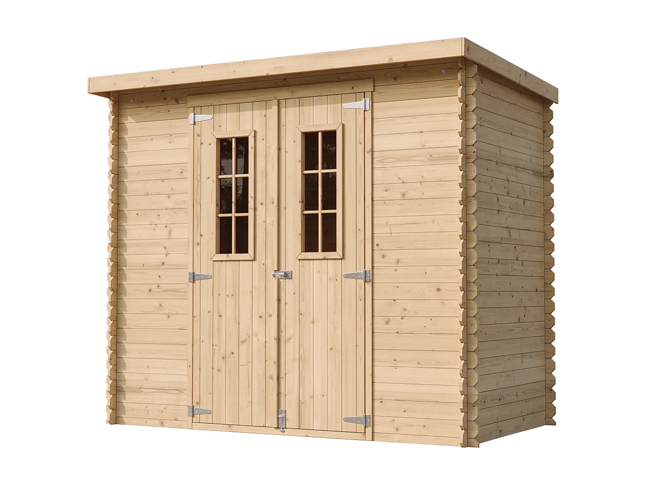 TIMBELA M310C+M310G Abri de jardin en bois AVEC SOL TRAITÉ -  l239xL142xH200cm/2.63 m2