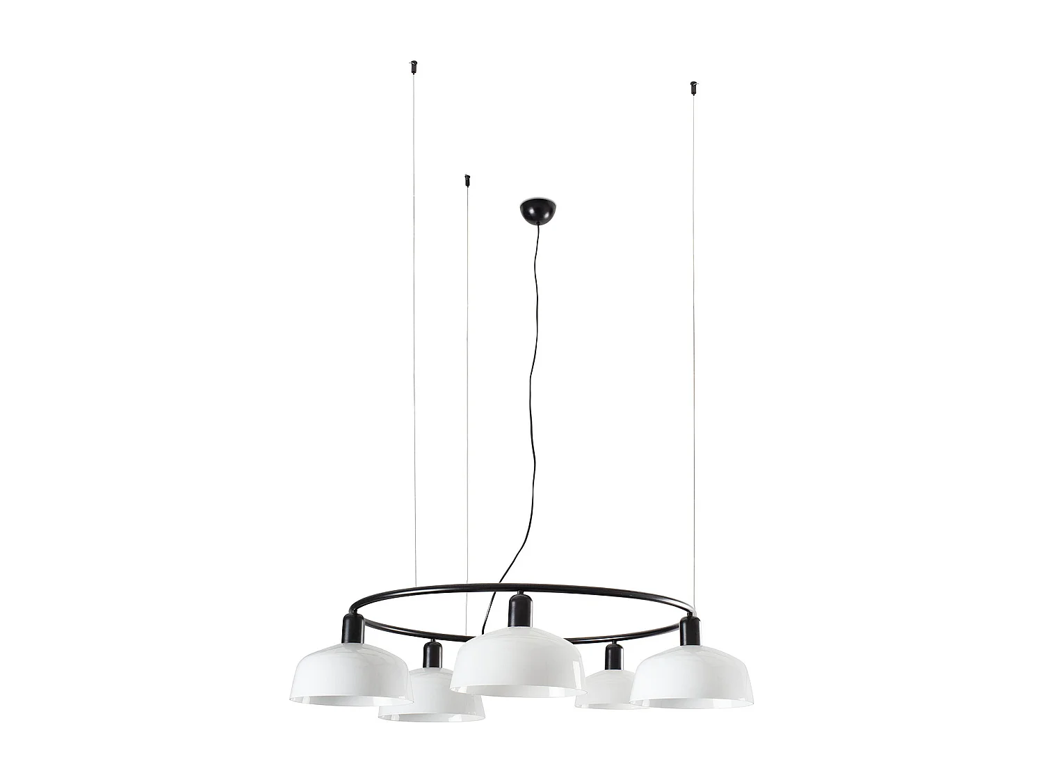 TATAWIN M Lampe à suspension circulaire blanche