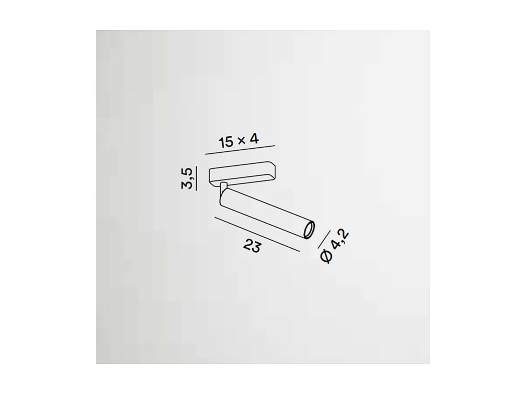 Verstelbare cilindrische BAMBU LED wandlamp Perenz