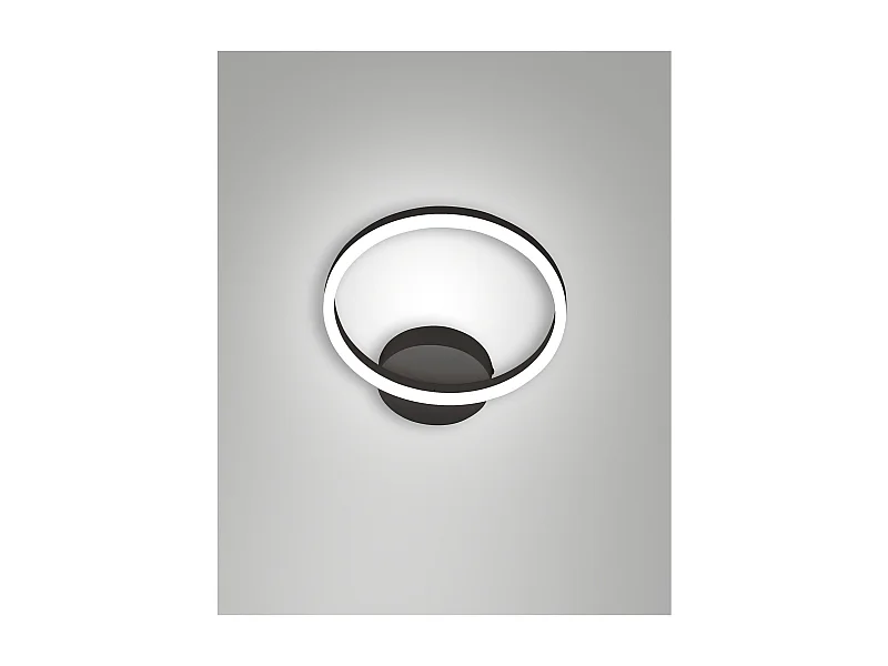 GIOTTO lampa sufitowa LED nowoczesna 18W czarna 3508-21-101 Fabas Luce