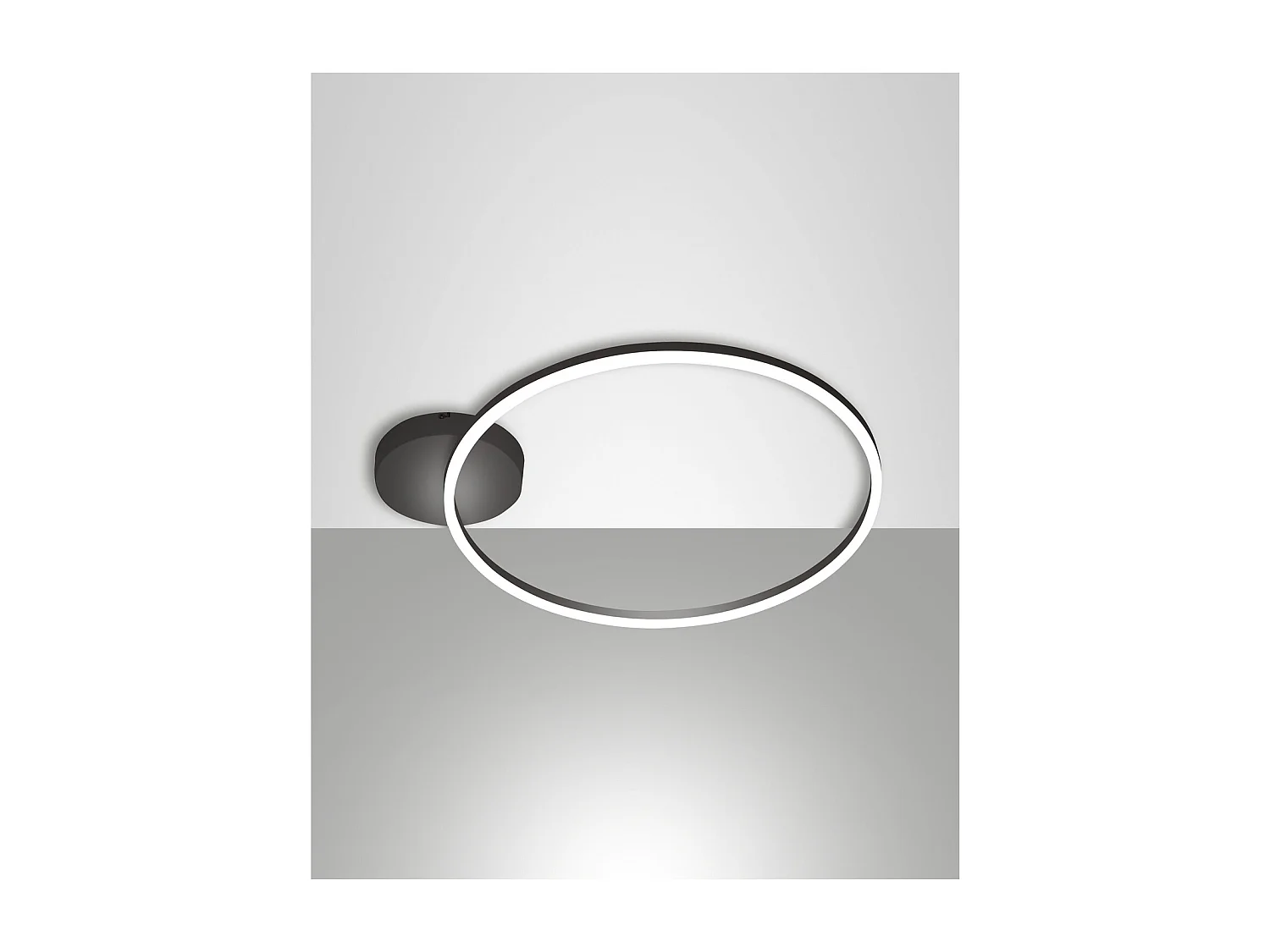 GIOTTO plafonnier LED moderne 36W noir 3508-61-101 Fabas Luce