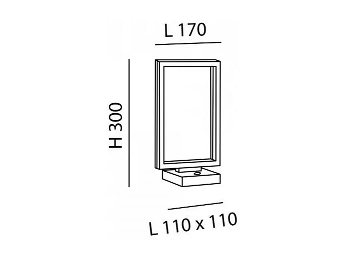 Lampe de table LED BARD 15W Or Mat 3394-30-225 Fabas Luce