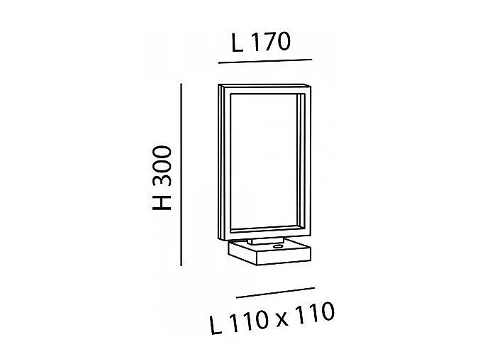 Lampe de table LED BARD 15W Blanc 3394-30-102 Fabas Luce