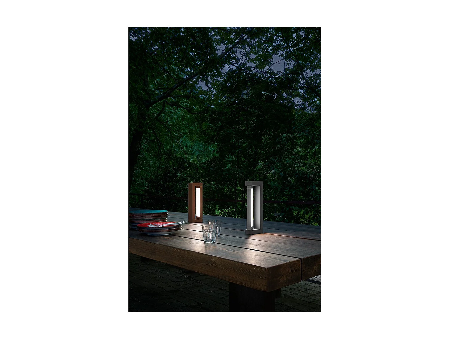 SWAY MOOD buiten LED-lamp van Perenz H30 cm mat wit