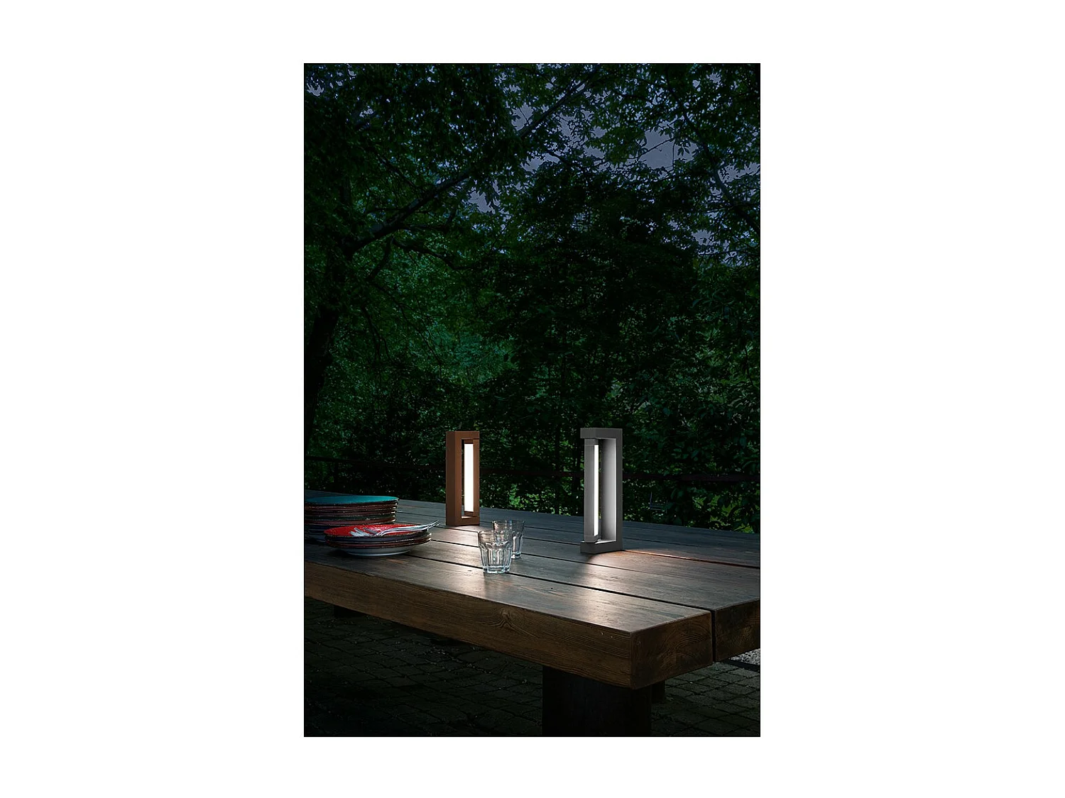 SWAY MOOD LED-Außenleuchte von Perenz H30 cm Dunkelgrau