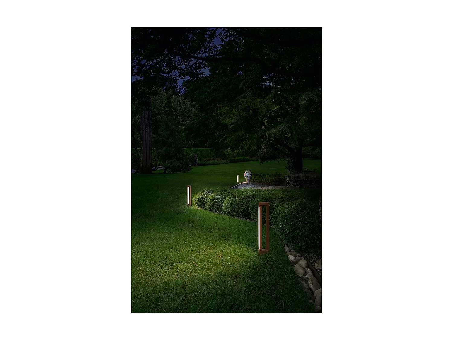 SWAY MOOD buiten LED-lamp van Perenz H50 cm Mat wit