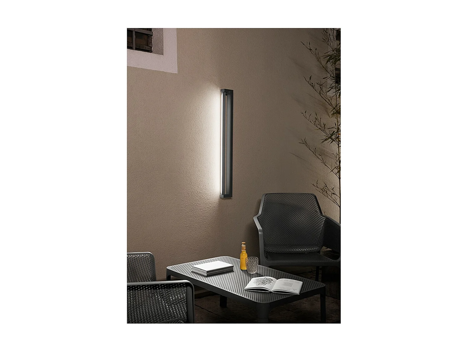 SWAY MOOD LED-Außenleuchte von Perenz H130 cm Dunkelgrau