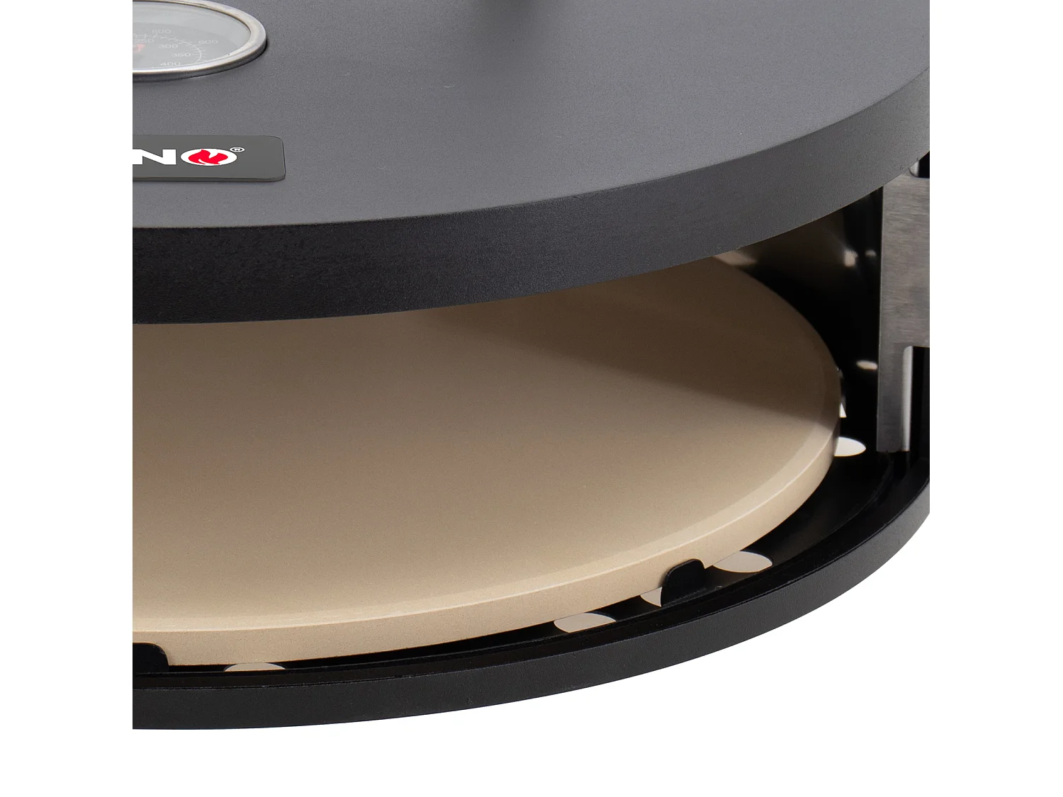 Boîte à pizza accessoire pizza pierre à pizza avec couvercle porte ronde noir