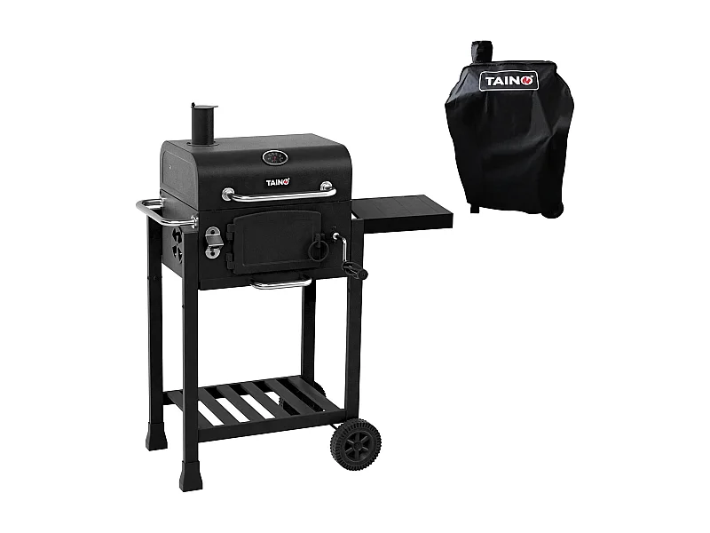 HOLZKOHLEGRILL HERO Set inkl. Abdeckhaube