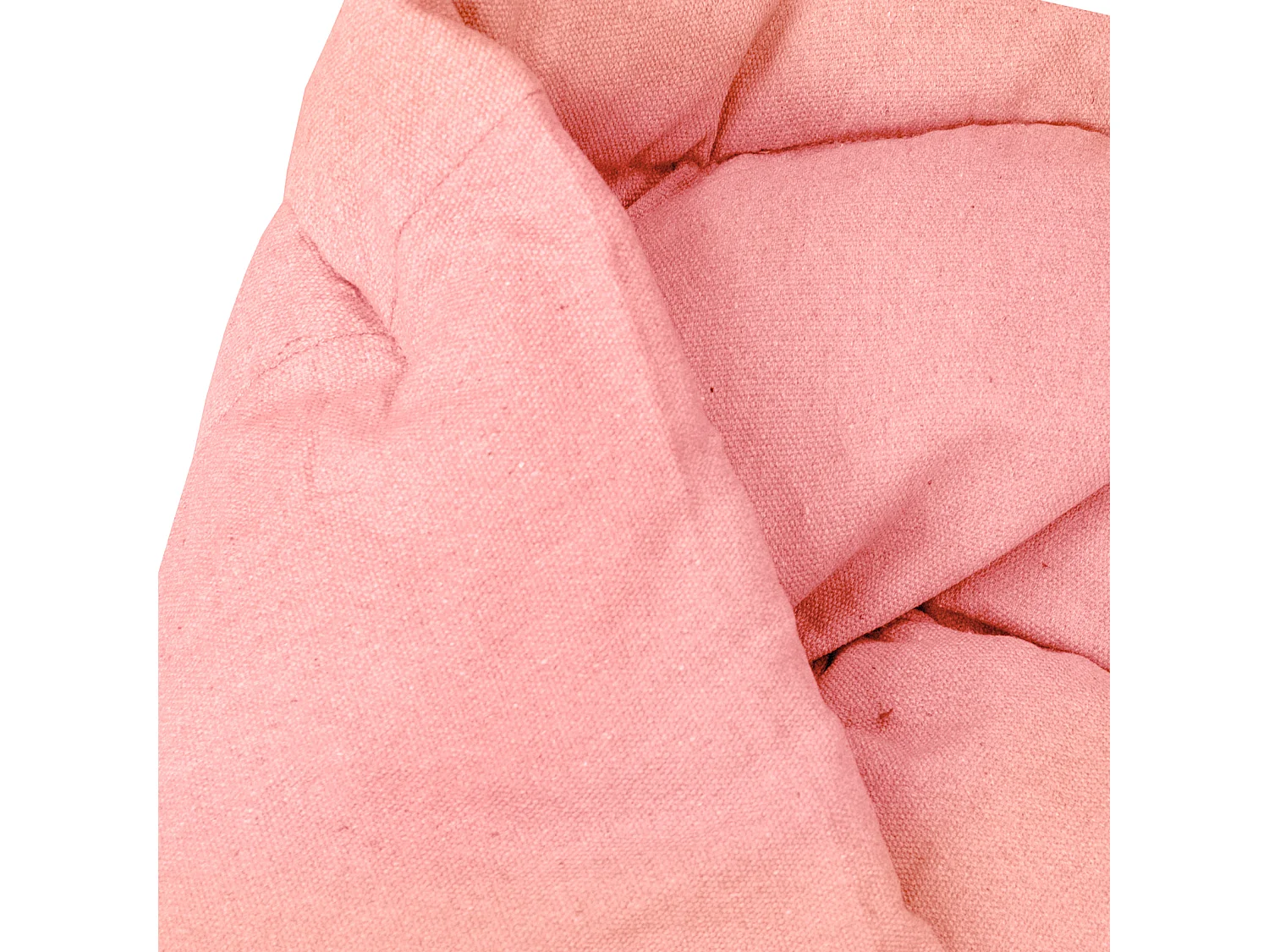 SVITA Coussin pour chaise suspendue, coussin d'assise, panier suspendu, mélange de lin rose