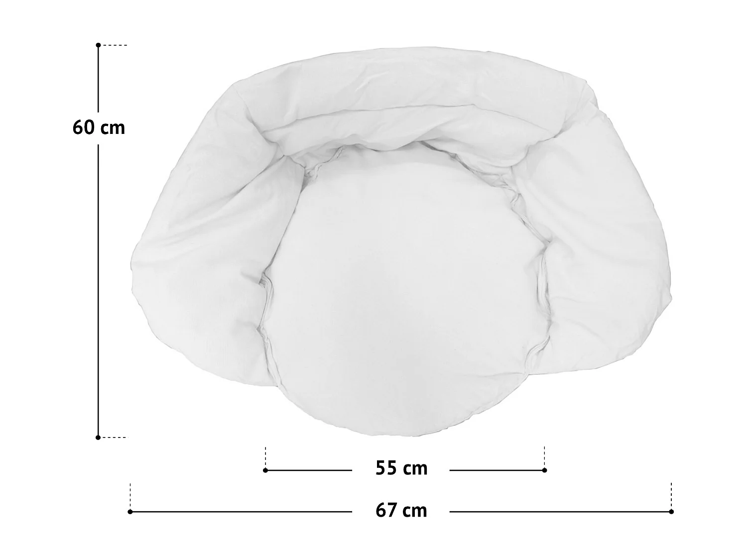 SVITA Coussin pour chaise suspendue, coussin d'assise, panier suspendu, mélange de lin rose