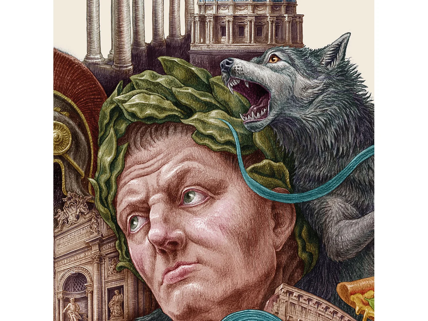 Poster, italienisches Dekor, Rom-Kunst, 42 x 59,4 cm Rom-Design, eleganter Stadtdruck Rom.