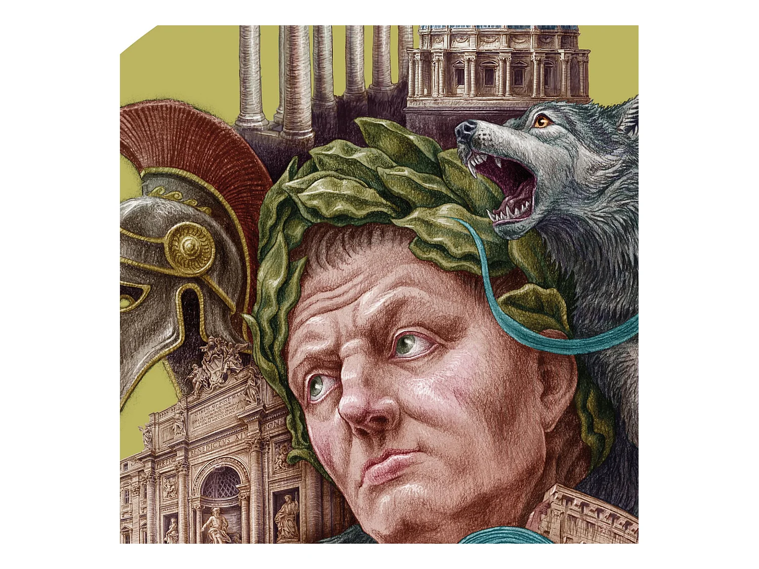 Affiche, décor de ville italienne, Rome, 42x59,4 cm art de Rome, imprimé urbain Rome.