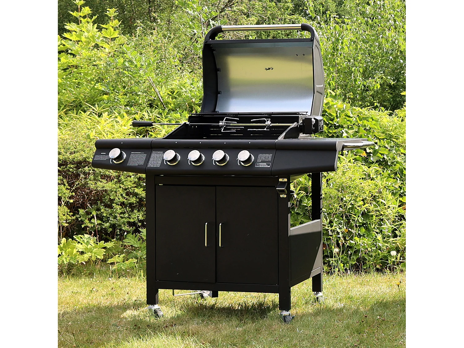 TAINO Tournebroche électrique pour barbecue à gaz