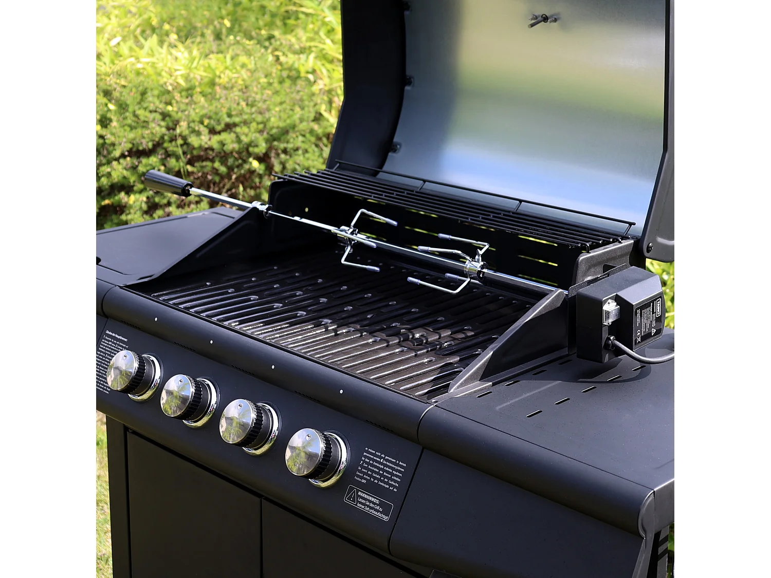 TAINO Tournebroche électrique pour barbecue à gaz