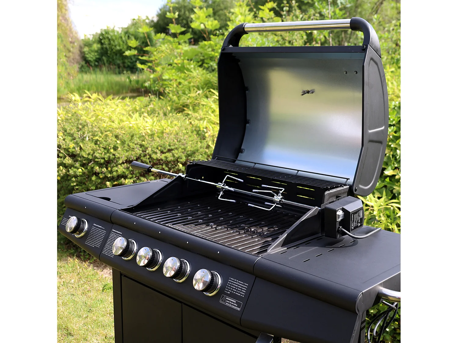 TAINO Tournebroche électrique pour barbecue à gaz