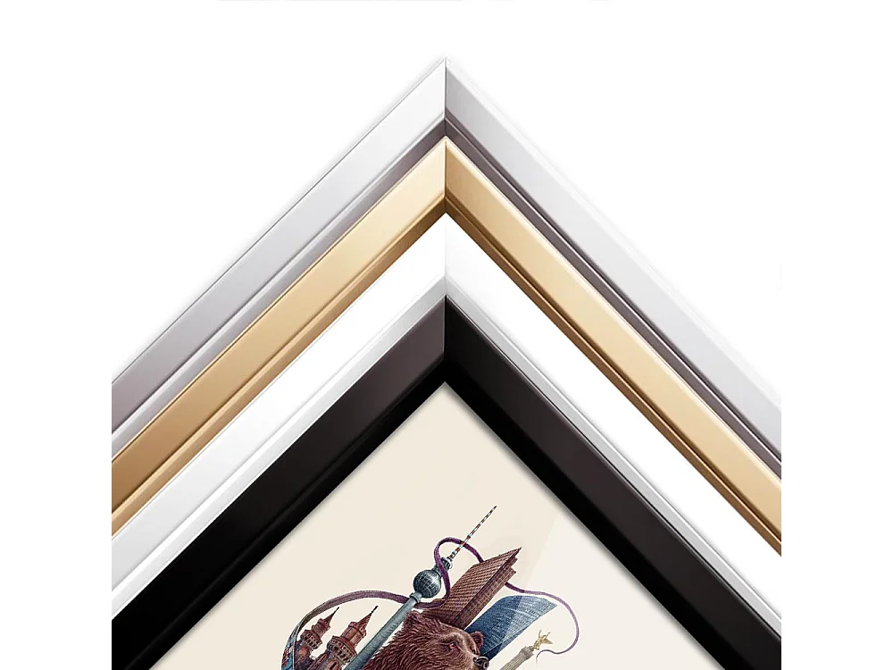 Image dans un cadre, décor allemand moderne, cadre blanc Berlin art, image minimaliste Berlin, 20x30 cm Berlin art.