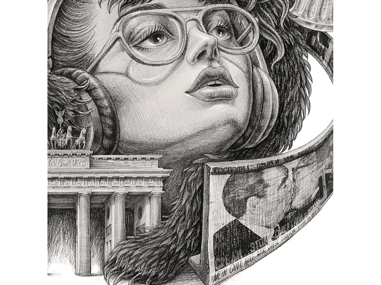 Poster, moderne deutsche Wandkunst, Berliner Kunst, Stadtplakat 21x29,7.