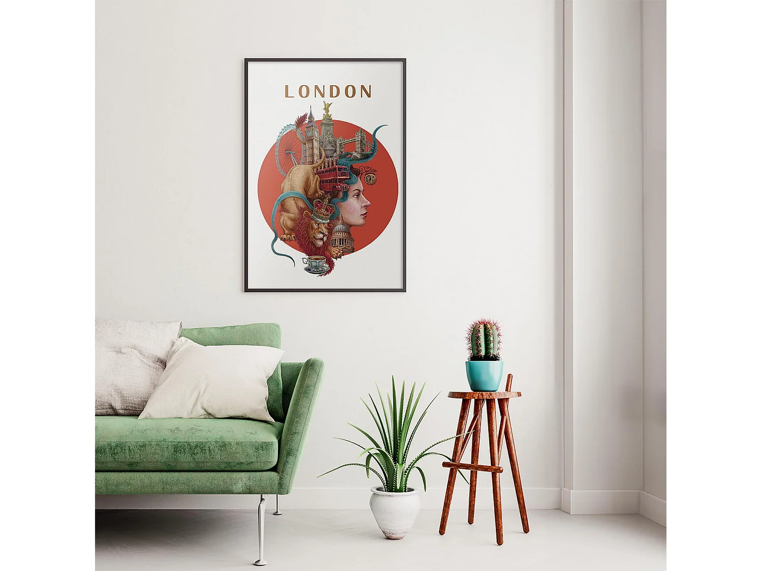 Poster, britisches Stadtdekor, London, 42 x 59,4 cm Londoner Kunst, Londoner Stadtdruck.