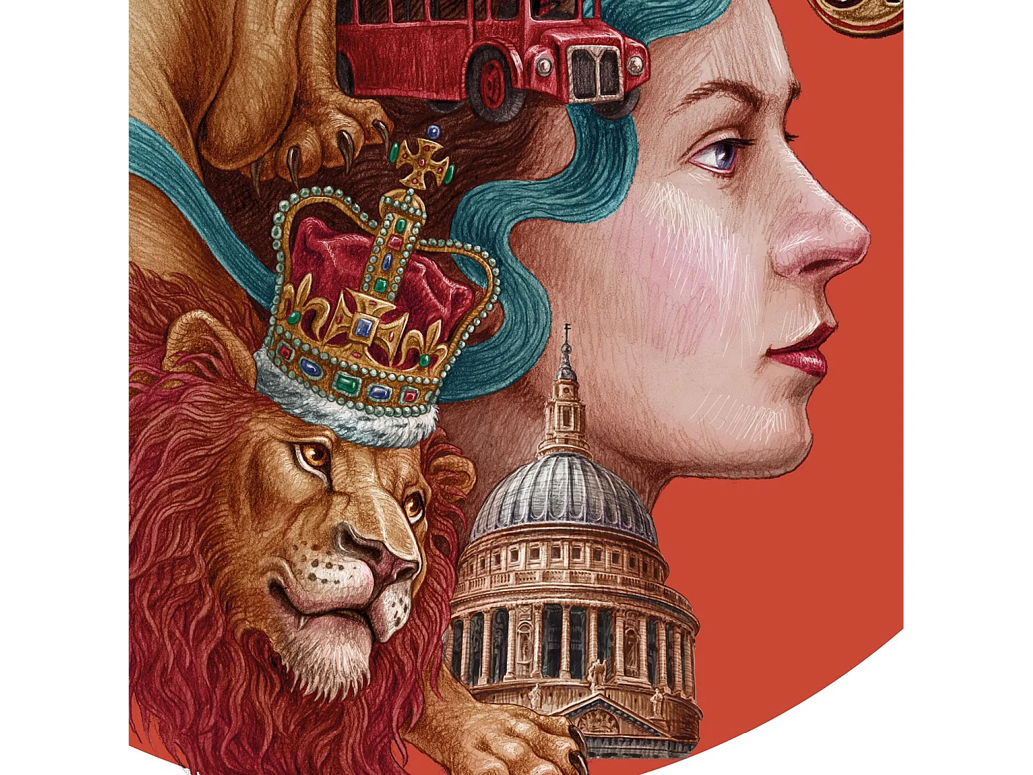 Poster, britisches Stadtdekor, London, 42 x 59,4 cm Londoner Kunst, Londoner Stadtdruck.