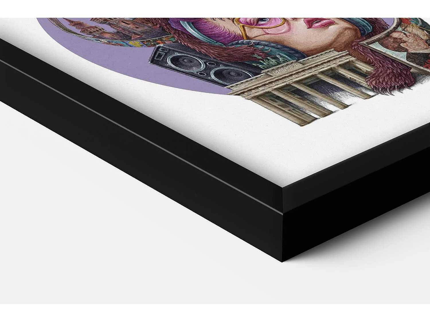 Ingelijste foto, Duits stadsdecor, zwart ingelijste foto Berlijn, 20x30 cm Berlijnse kunst, stedelijke print.