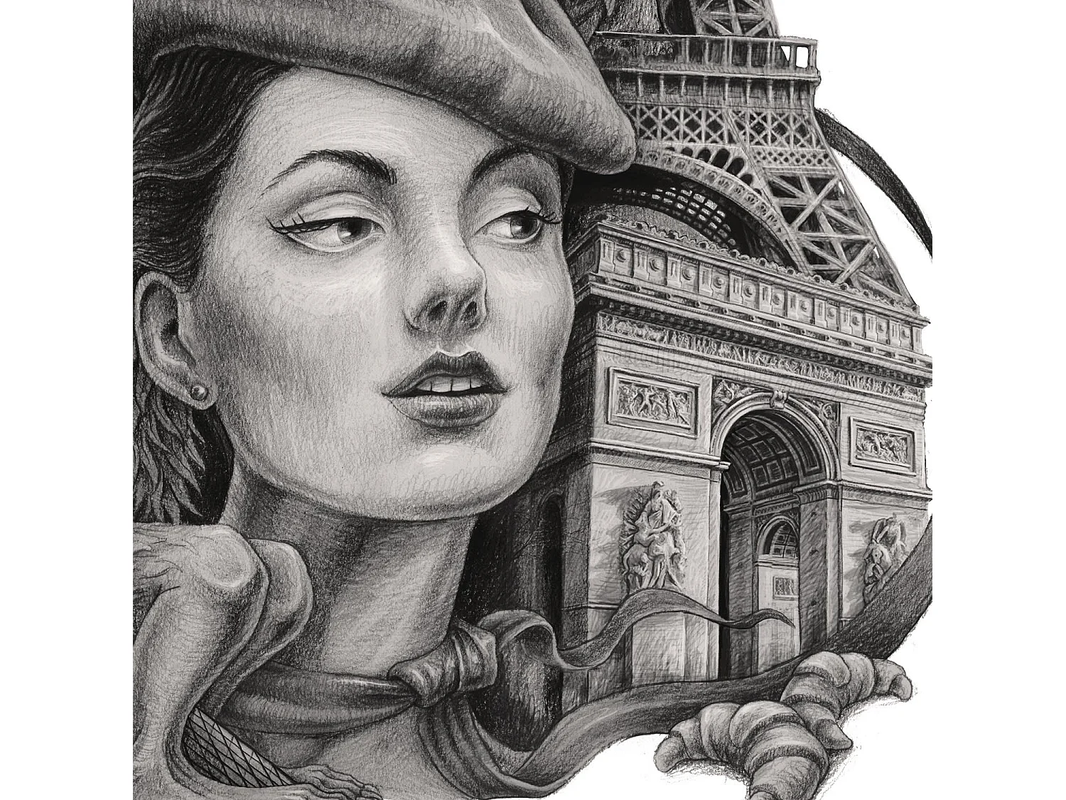 Póster, decoración francesa moderna, arte de París, estampado minimalista de París, diseño de París 21x29,7 cm.