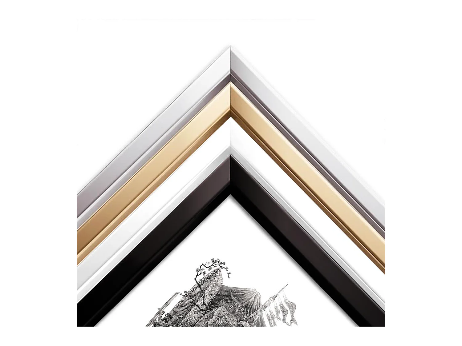 Gerahmtes Bild, raffiniertes japanisches Stadtdekor, schwarzer Kunstrahmen aus Tokio, Stadtbild aus Tokio, 50x70 cm.