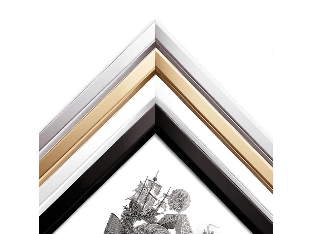 Image encadré, décor hollandais élégant, cadre noir art Amsterdam, image urbaine 20x30 cm Amsterdam.