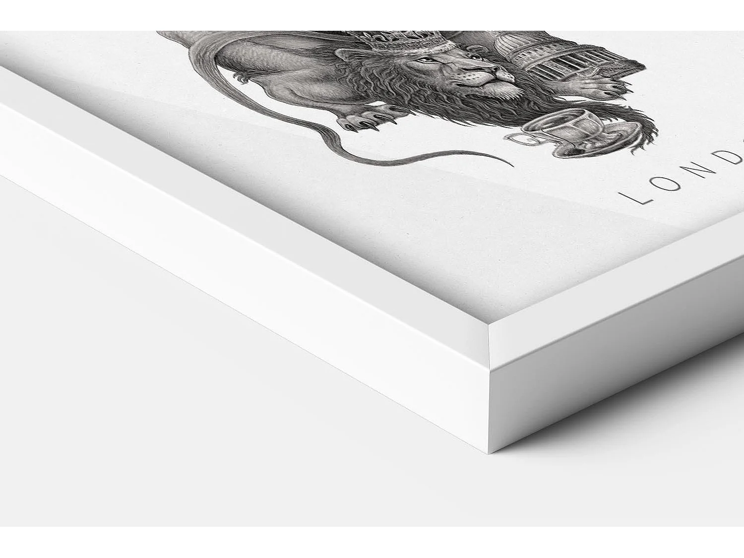 Image encadré, déco britannique, cadre blanc art Londres, imprimé minimaliste de Londres, image de style urbain, 20x30 cm.