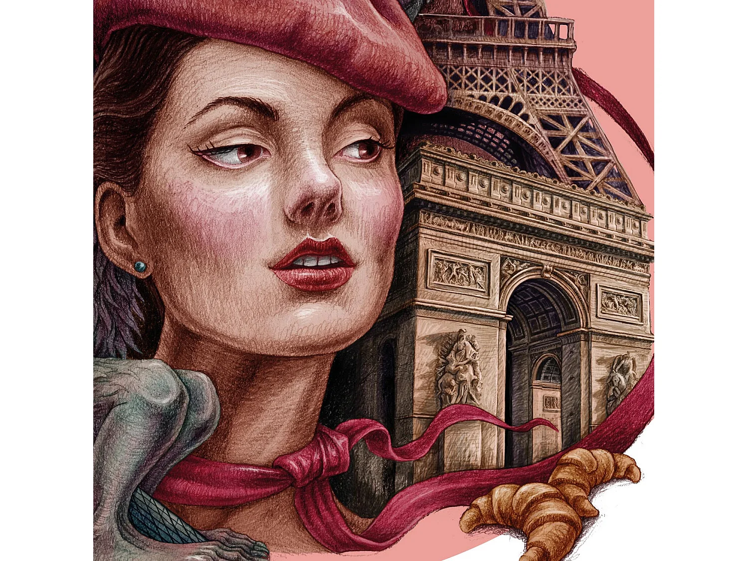 Affiche, déco ville française, Paris, 59,5x84 cm Paris art, imprimé urbain Paris.