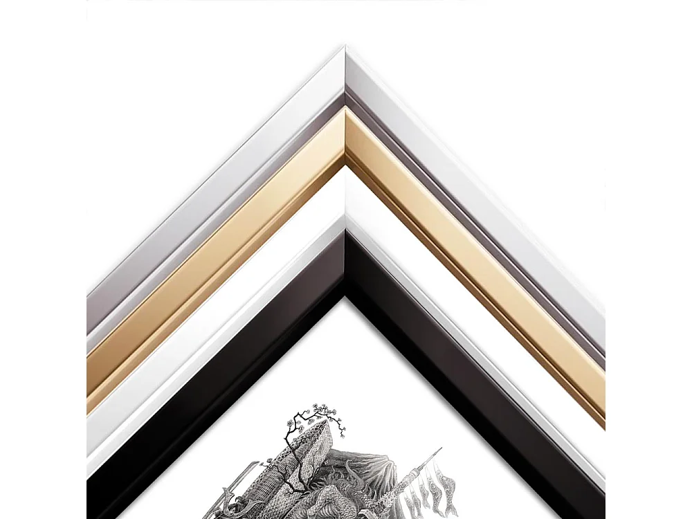 Image encadré, déco urbaine japonaise épurée, cadre blanc art Tokyo, image urbaine Tokyo, 70x100 cm.